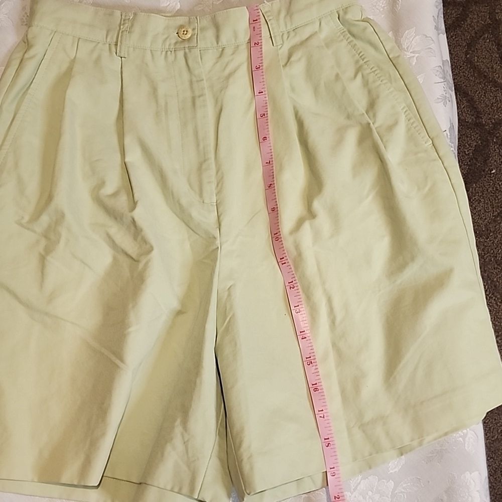 Vintage New Izod Mint Green High Rise Shorts Size 8 - Picture 13 of 14